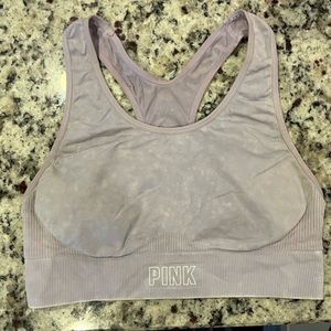 Ladies knit PINK SPORTS BRA